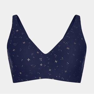 Knix Revolution V-Neck Bra - Pisces Astrology Pattern Wire-Free Bralette